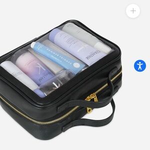 FAWN  Large Toiletry Case Black NWT